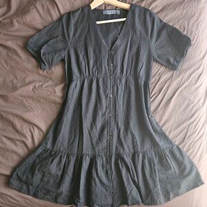 Primark Button-Front Tiered Midi Dress